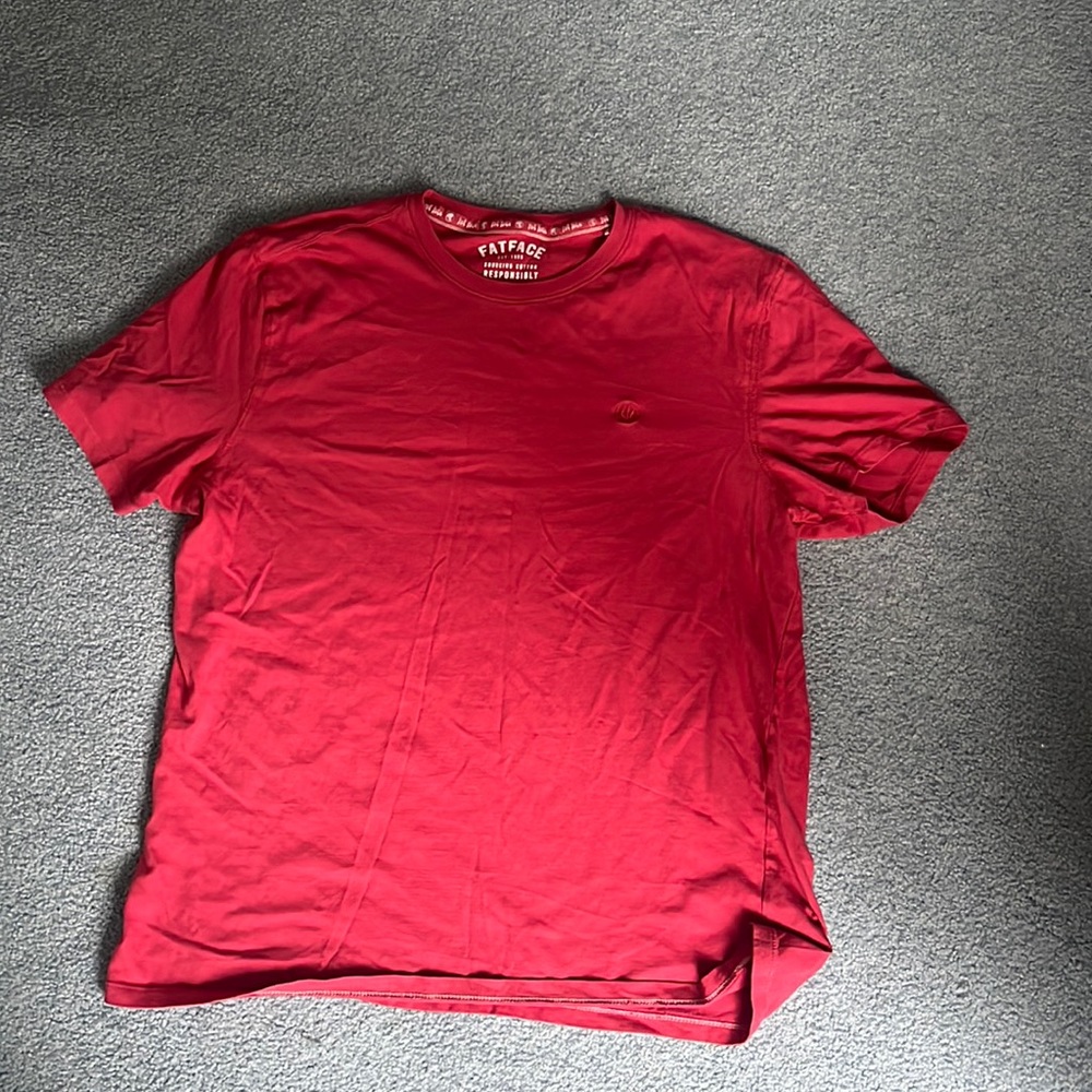Men’s XL Red Short Sleeve T-shirt Fat Face